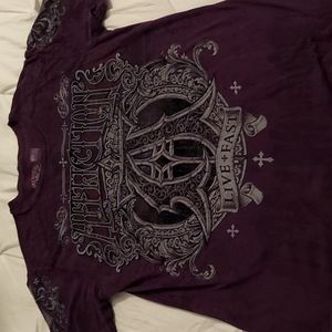 Affliction, XL, plum